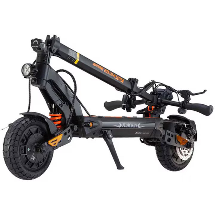 Trotineta electrica KuKirin G2 Master, Viteza maxima 60km/h, Autonomie maxima 70Km, Motor 2x1000W, acumulator 52V 20.8Ah, Roti 10", Negru