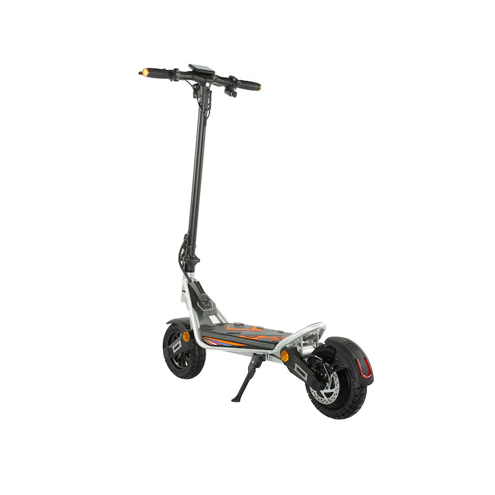 Trotineta electrica pliabila Kukirin A1, 800W Motor, Baterie 48V 13Ah, Viteza maxima 45km/h, Autonomie 45km, Argintiu