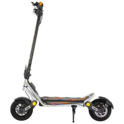 Trotineta electrica pliabila Kukirin A1, 800W Motor, Baterie 48V 13Ah, Viteza maxima 45km/h, Autonomie 45km, Argintiu