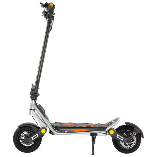 Trotineta electrica pliabila Kukirin A1, 800W Motor, Baterie 48V 13Ah, Viteza maxima 45km/h, Autonomie 45km, Argintiu