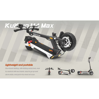 Trotinetă Electrică KuKirin M4 Max 800W, Până la 45 km/h, Autonomie Până la 64 km, Baterie 18.2Ah, Pliabilă, Neagră