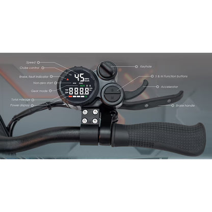 Trotinetă Electrică KuKirin M4 Max 800W, Până la 45 km/h, Autonomie Până la 64 km, Baterie 18.2Ah, Pliabilă, Neagră
