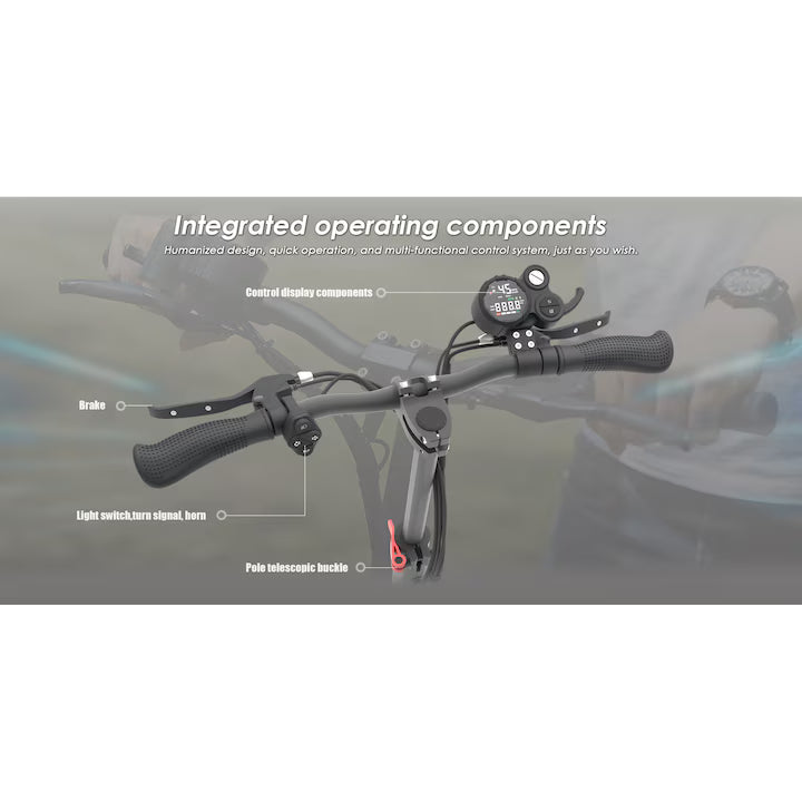 Trotinetă Electrică KuKirin M4 Max 800W, Până la 45 km/h, Autonomie Până la 64 km, Baterie 18.2Ah, Pliabilă, Neagră