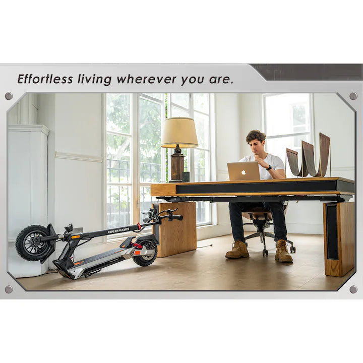 Trotinetă Electrică KuKirin M4 Max 800W, Până la 45 km/h, Autonomie Până la 64 km, Baterie 18.2Ah, Pliabilă, Neagră
