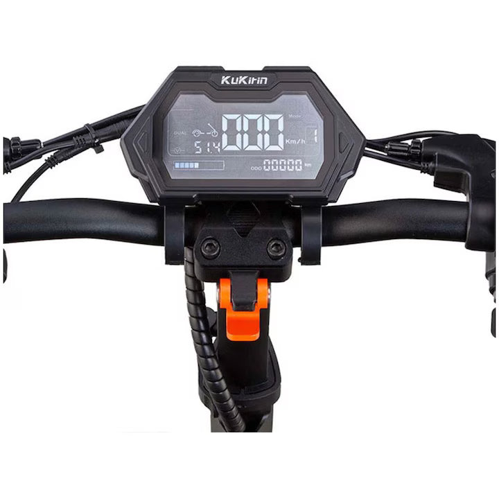 Trotineta electrica KuKirin G2 Master, Viteza maxima 60km/h, Autonomie maxima 70Km, Motor 2x1000W, acumulator 52V 20.8Ah, Roti 10", Negru