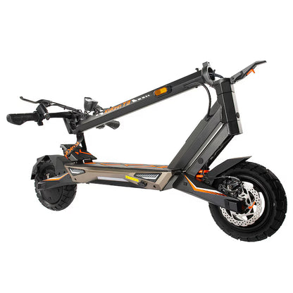 Trotineta electrica KuKirin T3, motor 800W, baterie 48V 15.6Ah, viteza maxima 45km/h, autonomie 58km, roti 10 inch, frane pe disc, amortizoare fata si spate